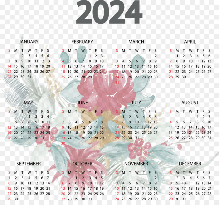 Kalender 2024，Tanggal PNG