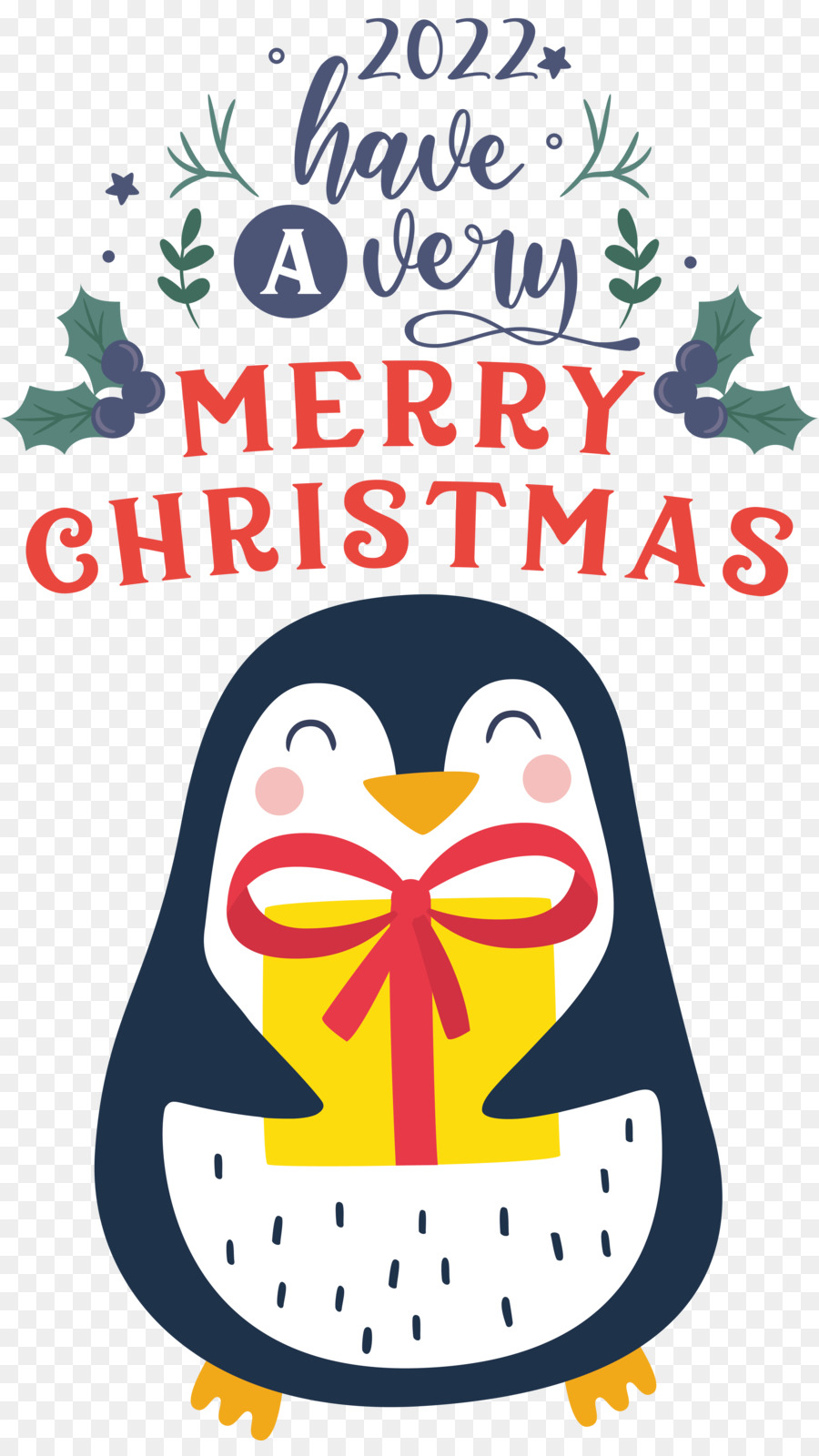 Selamat Natal，Pinguin Natal PNG