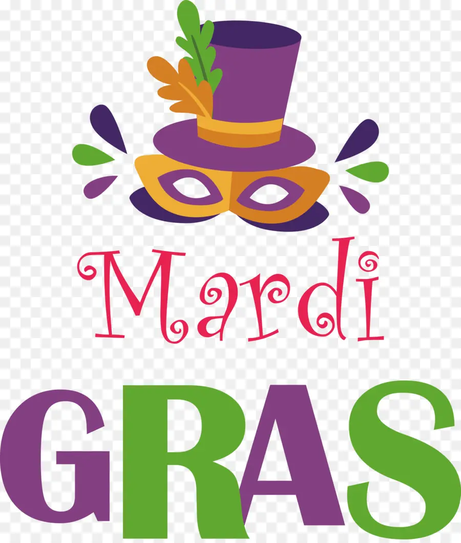 Mardi Gras，Topi Atas Dan Masker PNG