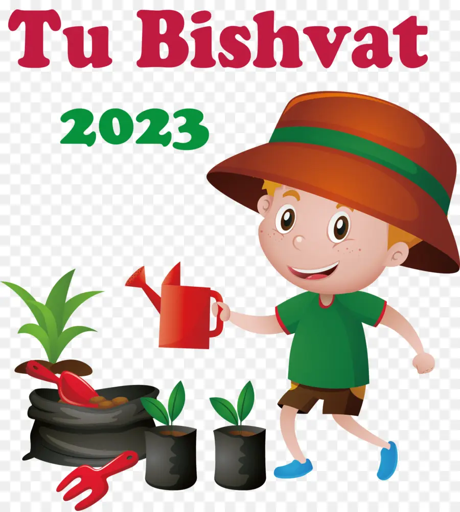 Tu Bishvat，Anak Laki Laki Dengan Tanaman PNG