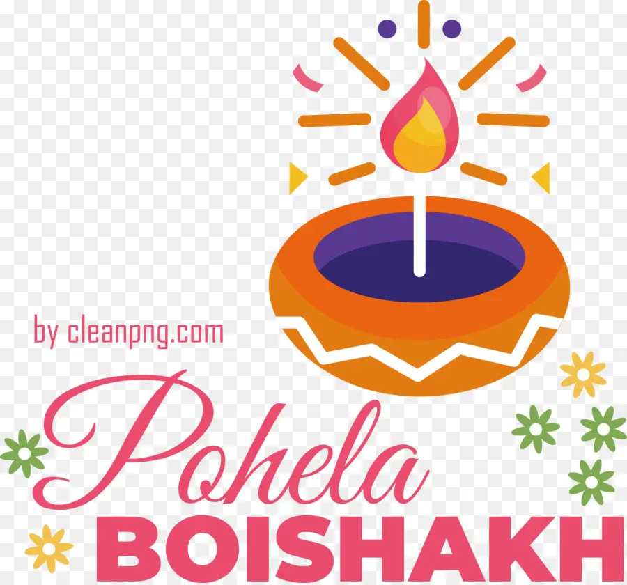 Pohela Boishakh，Lampu Dengan Api PNG