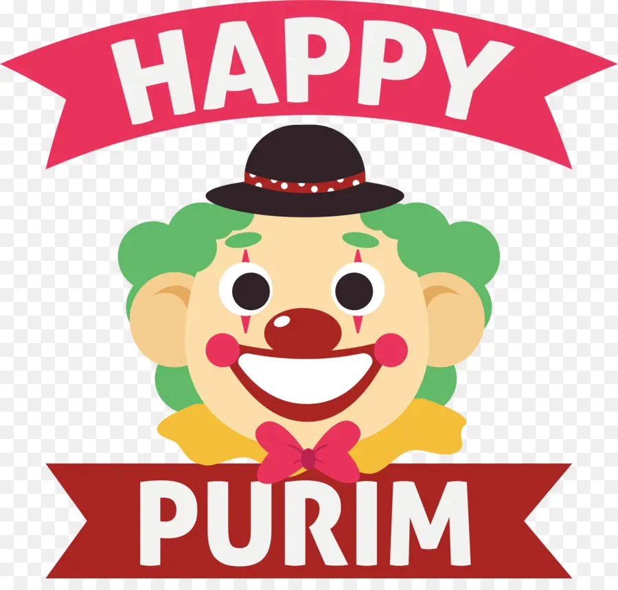 Purim，Wajah Badut PNG