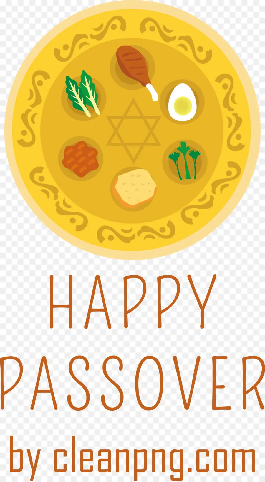 Paskah，Piring Seder PNG