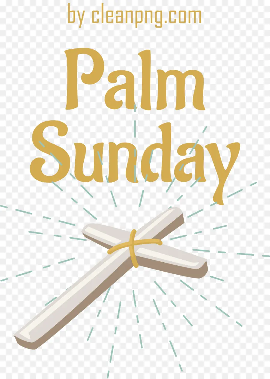 Hari Minggu Sebelum Paskah，Salib Palm PNG