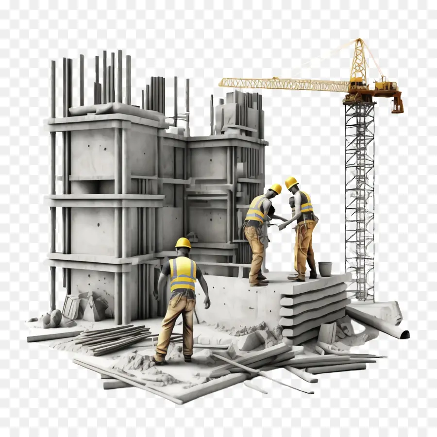 Pekerja Konstruksi Sedang Bekerja Untuk Membangun，Hari Buruh PNG