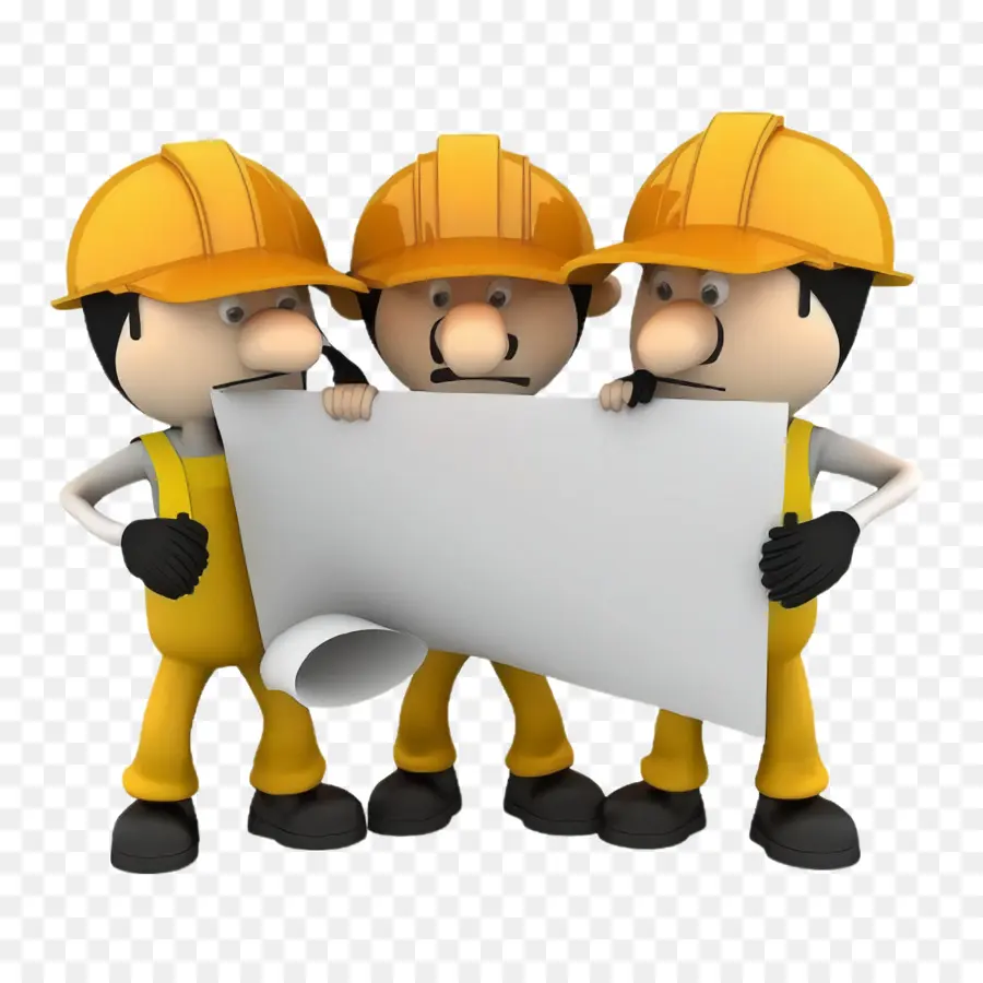 Tiga Pekerja Konstruksi，Peta Kerja PNG