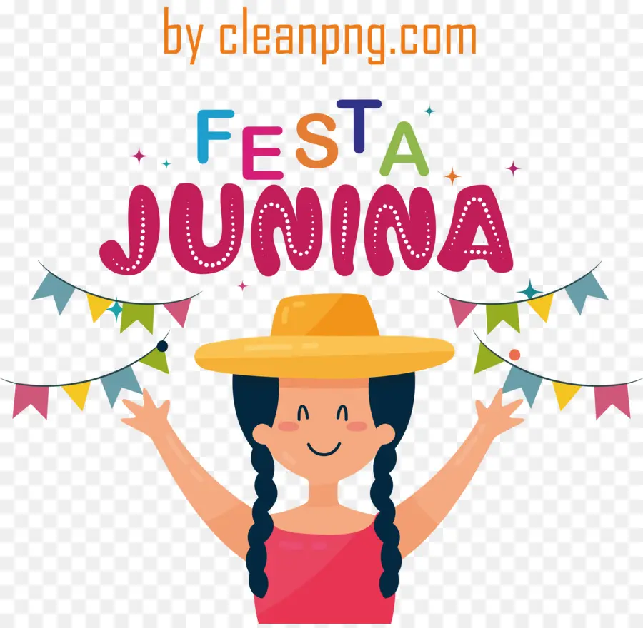 Pesta Junina，Gadis Dengan Topi PNG