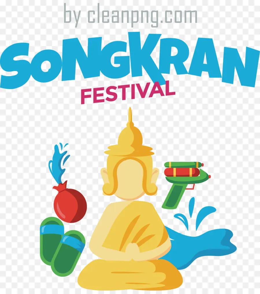 Festival Percikan Air，Festival Songkran PNG