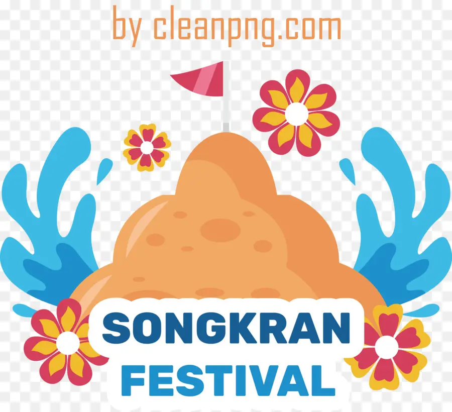 Festival Percikan Air，Tahun Baru Thailand PNG