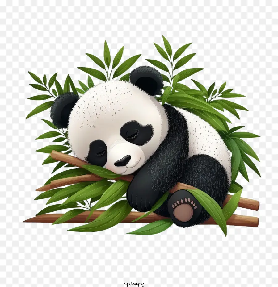 Lucu Panda，Panda Tidur PNG