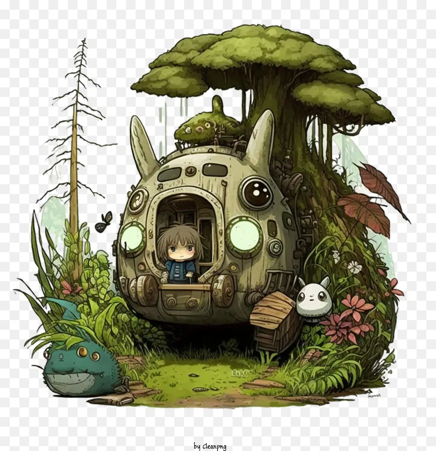 Totoro Yang Lucu，Rumah Fantasi PNG