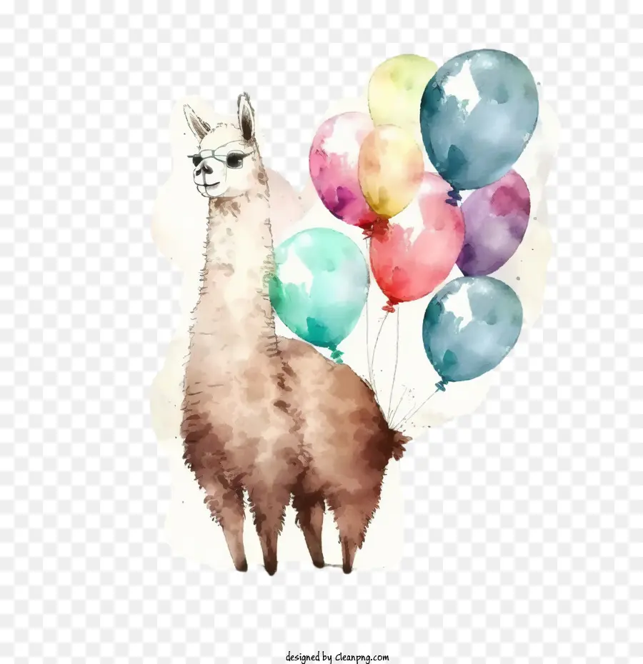 Cat Air Llama，Cat Air Balon PNG