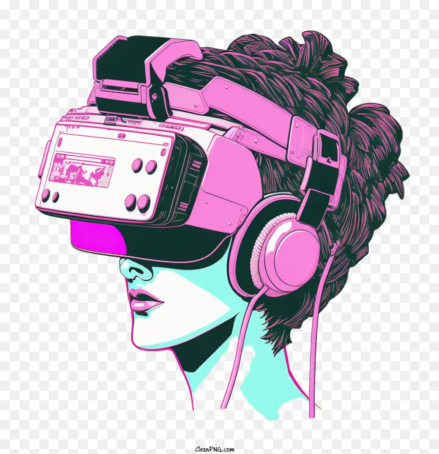 Close Up Girl，Set Vr PNG