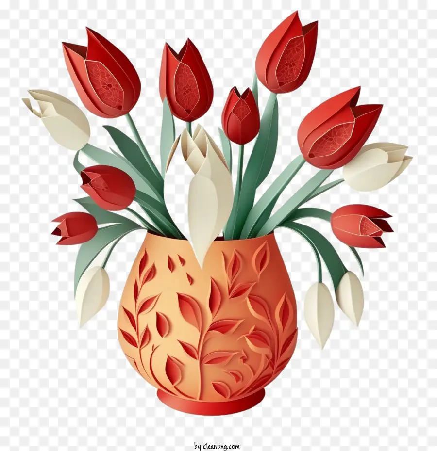 Bunga Tulip，Buket Tulip PNG