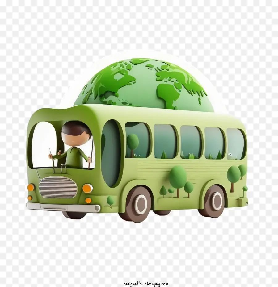 Bus Kartun，Bus Ramah Lingkungan PNG