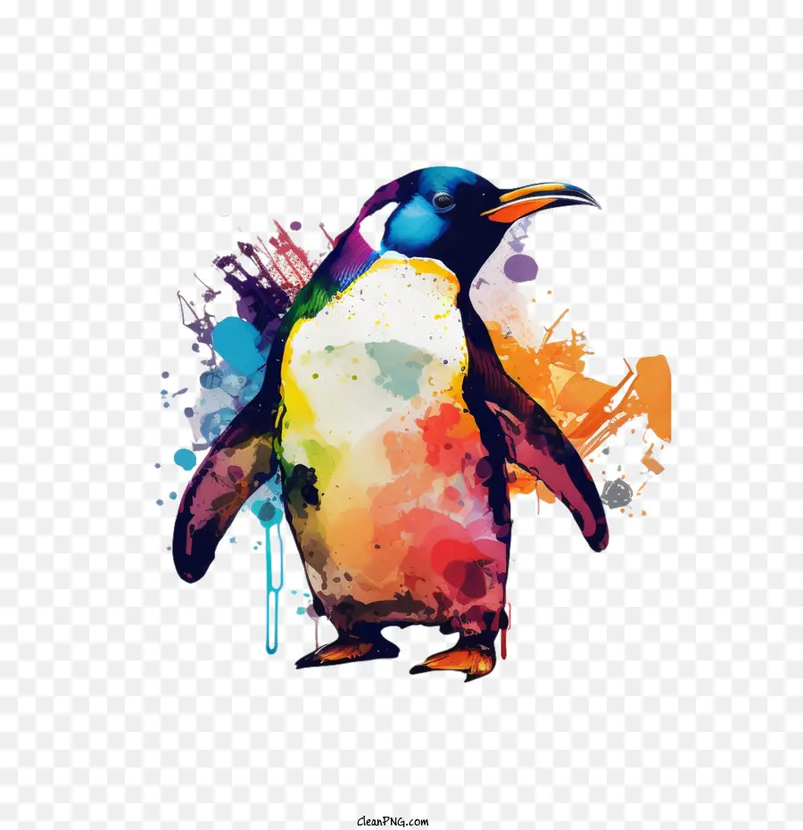 Cat Air Penguin，Lucu Penguin PNG