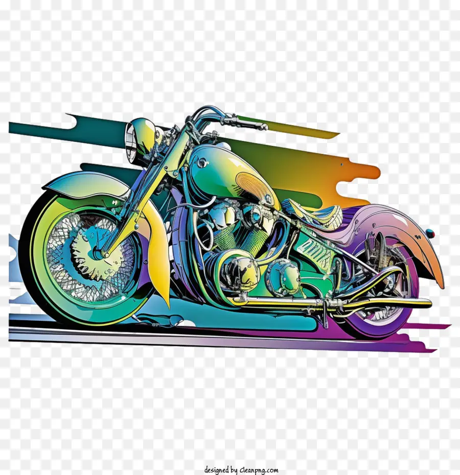 Sepeda Motor Pop Art，Sepeda Motor PNG