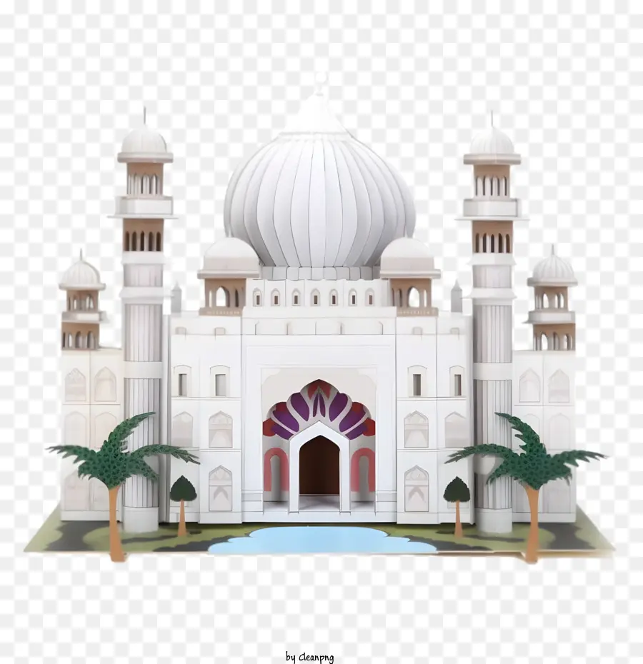 Masjid，Masjid Seni Kertas PNG