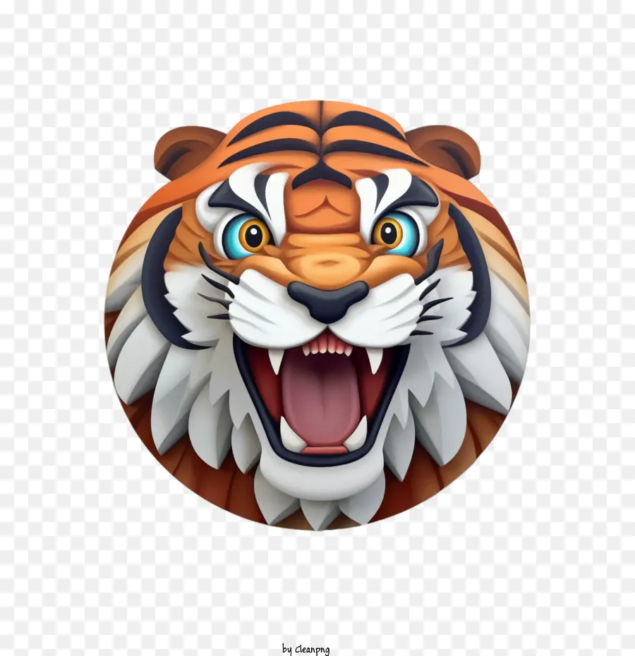 Harimau，Tiger Emoji PNG