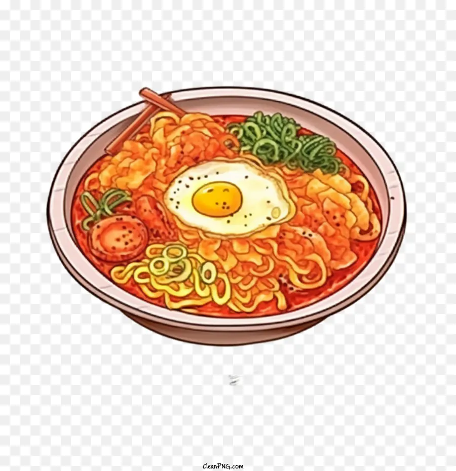 Makanan Korea Doodle，Makanan Korea PNG