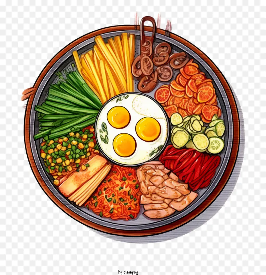 Mencoret Coret Makanan Korea，Makanan Korea PNG