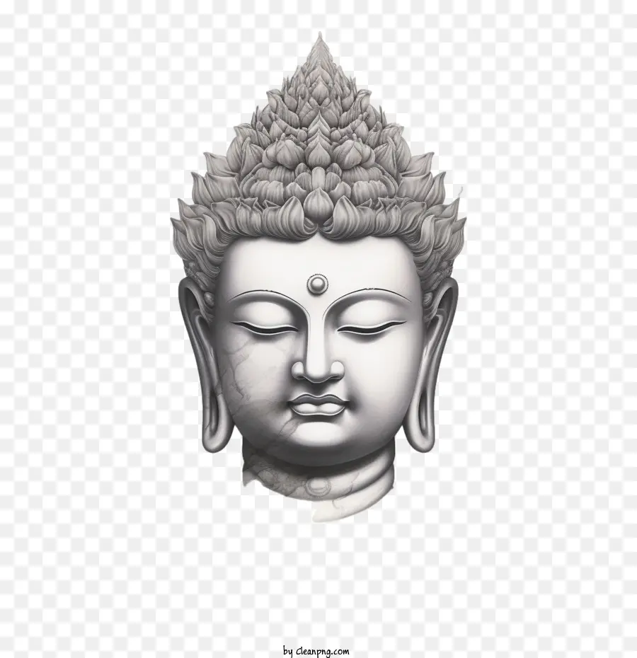 Buddha，Buddha Wajah PNG