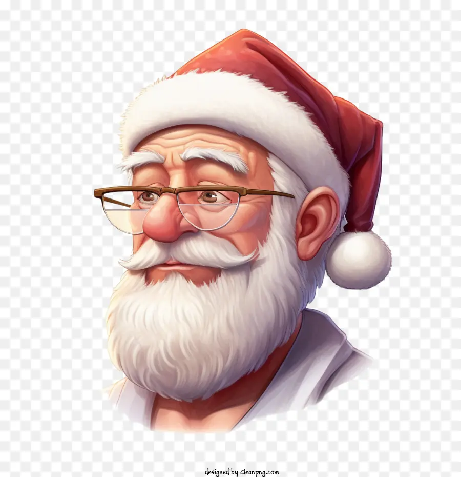 Santa Claus，Jenggot PNG