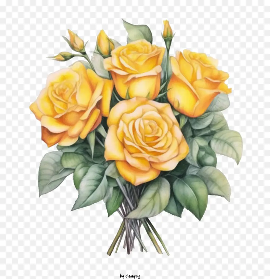 Mawar Kuning，Mawar PNG