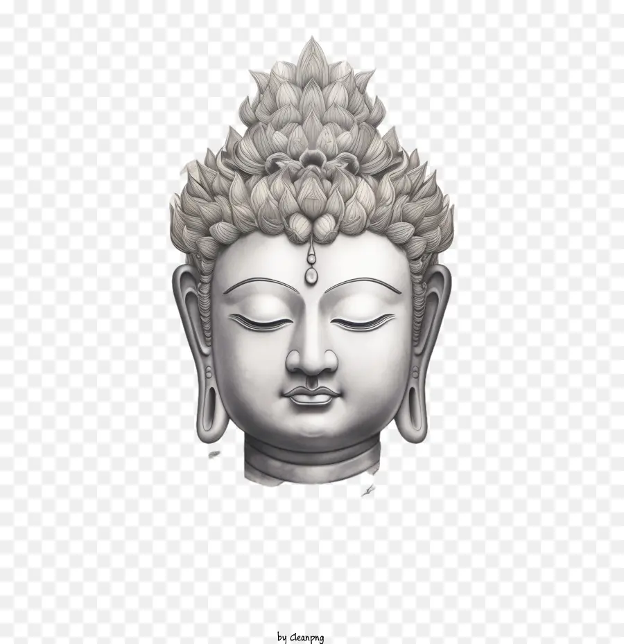 Buddha，Kepala Buddha PNG