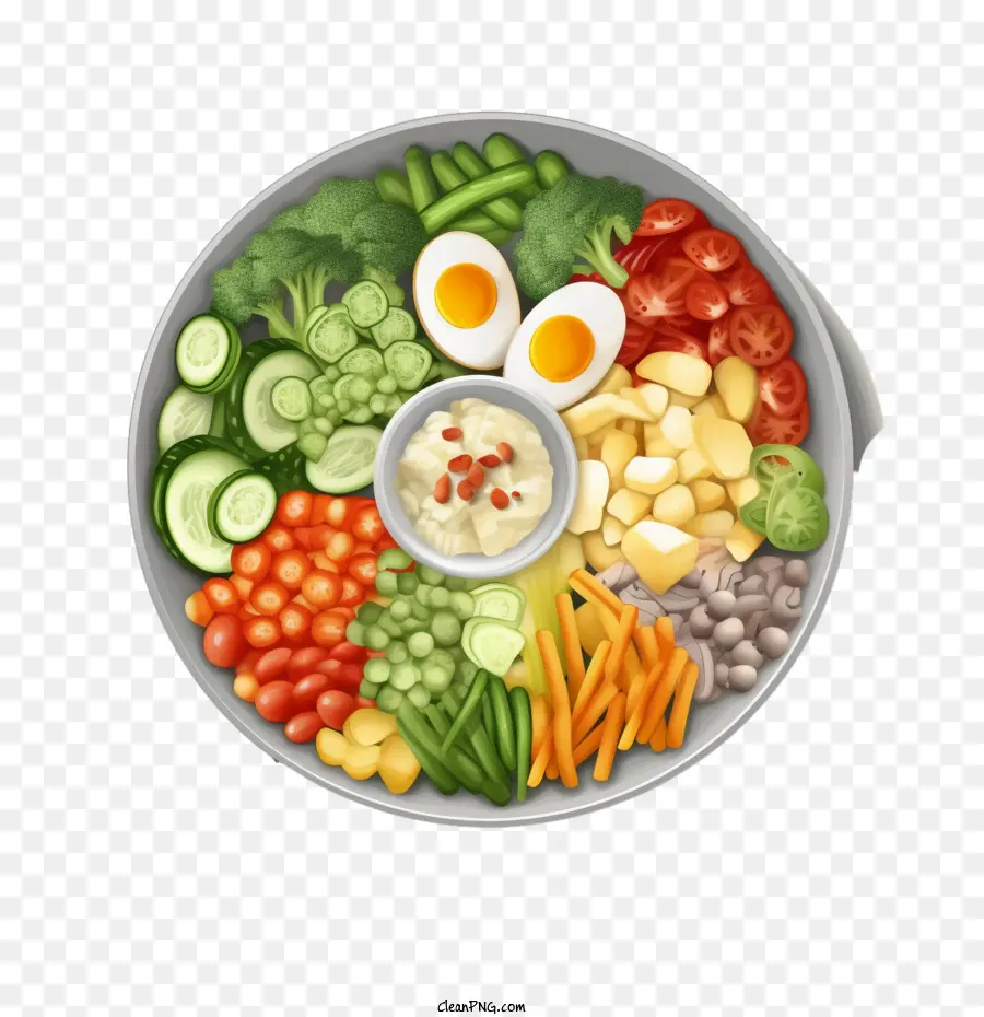 Makanan Korea，Salad Sehat PNG