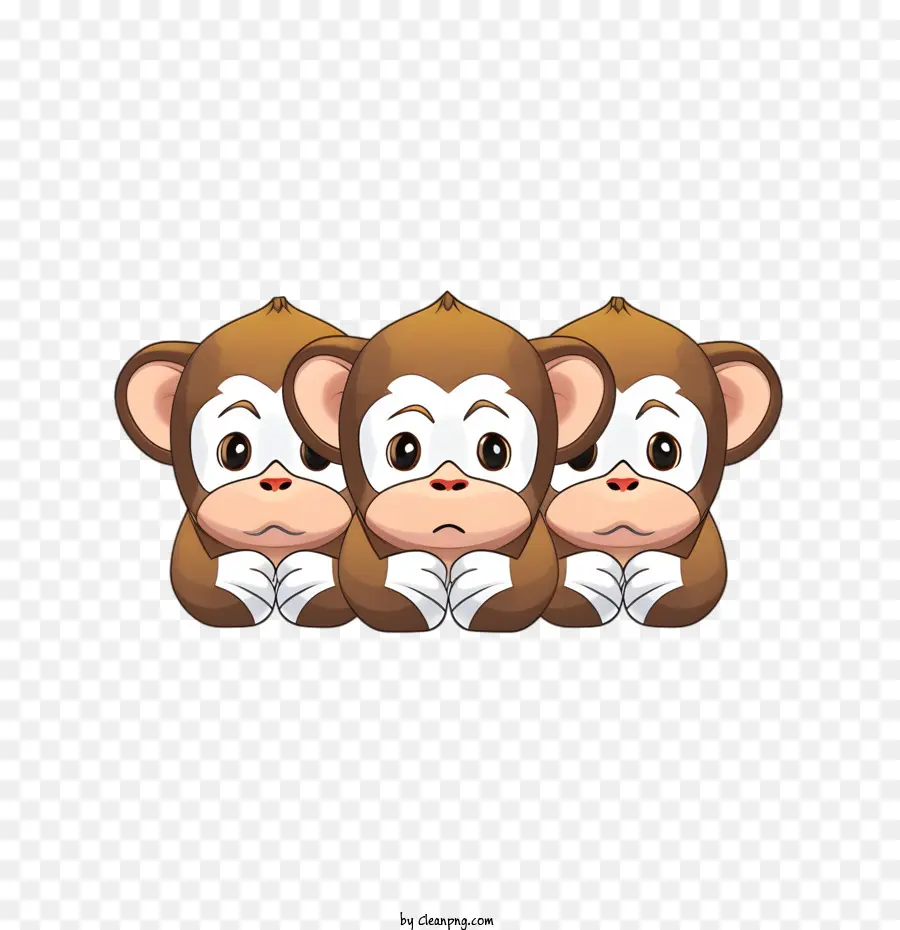 Monyet，Coklat PNG