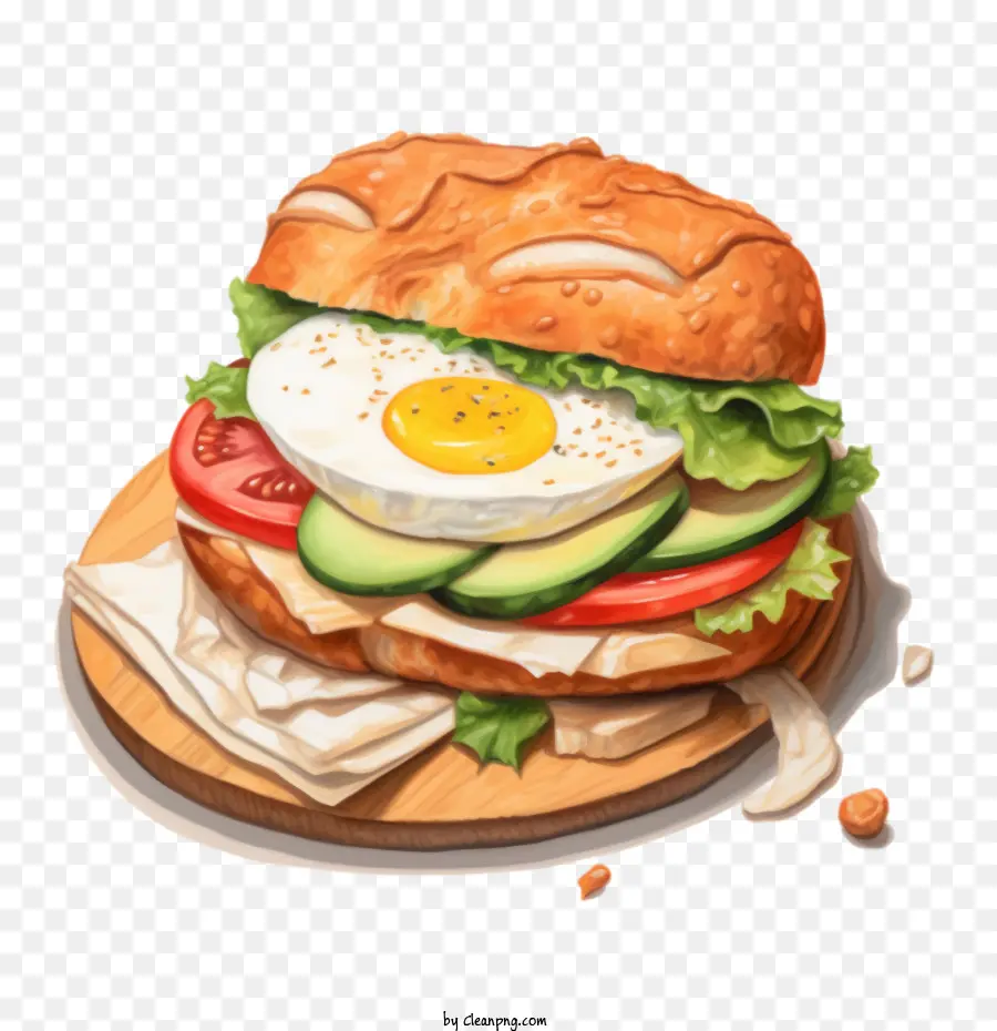 Roti Bagel，Sandwich PNG