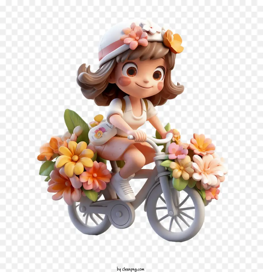 Naik Sepeda，Gadis Kecil PNG