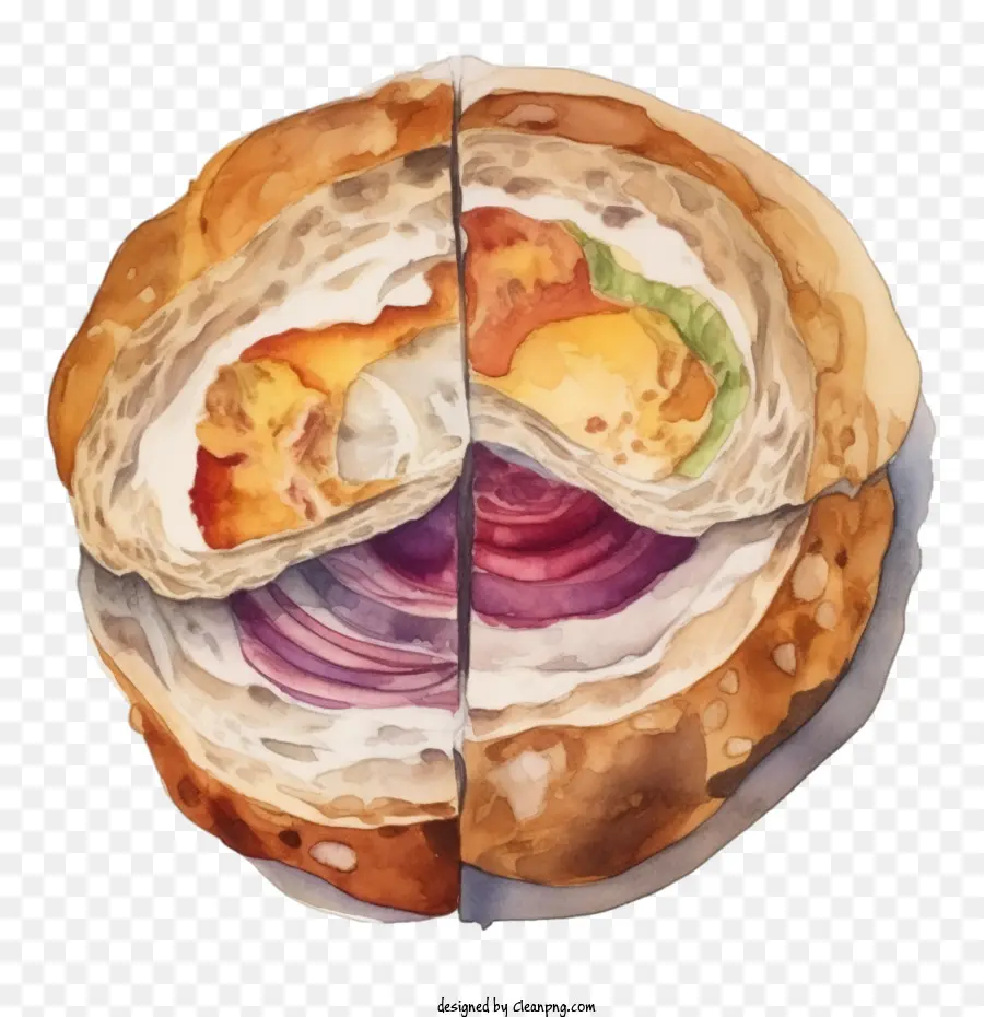 Roti Bagel，Sandwich PNG