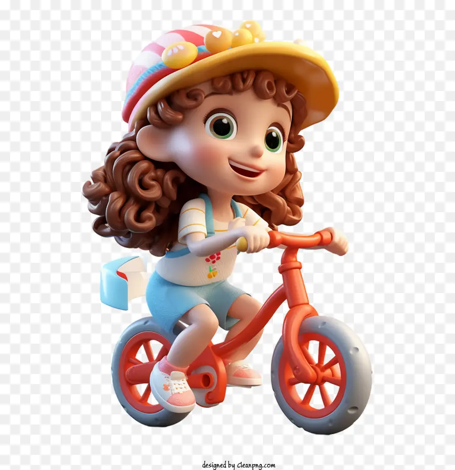 Naik Sepeda，Gadis Kecil PNG