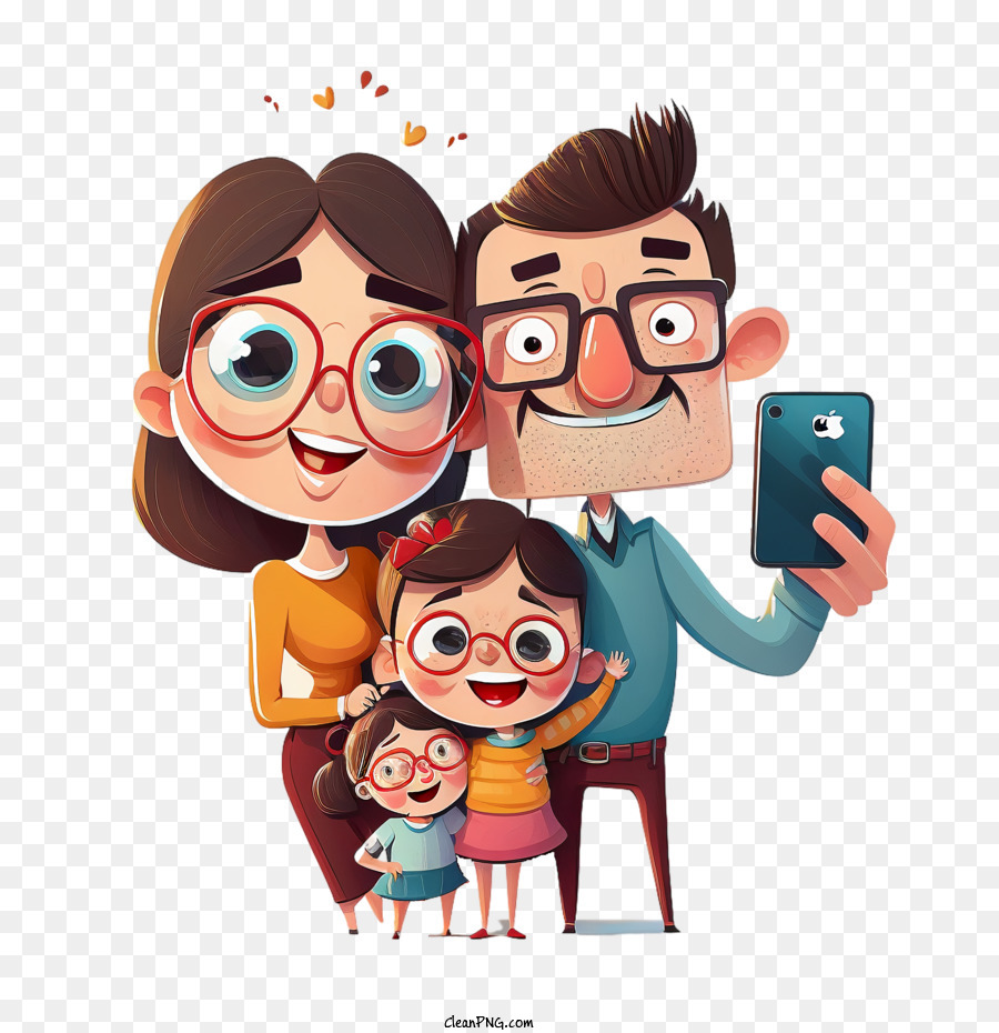 Selfie, Keluarga, Kartun gambar png