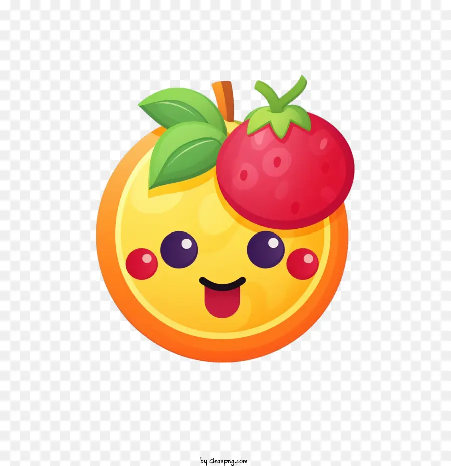 Emoji Buah，Buah Lucu PNG