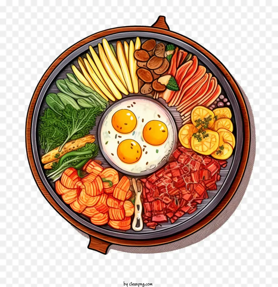 Makanan Korea，Piring Makanan Korea PNG