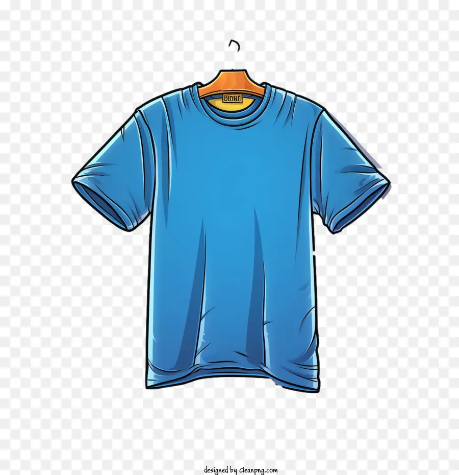Tshirt，Kaos Biru PNG