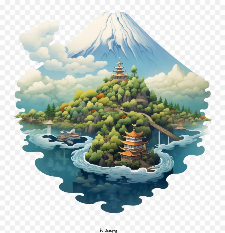 Gunung，Fuji PNG