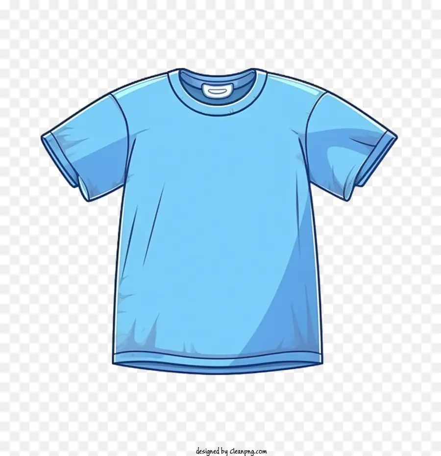 Tshirt，Kaos Biru PNG