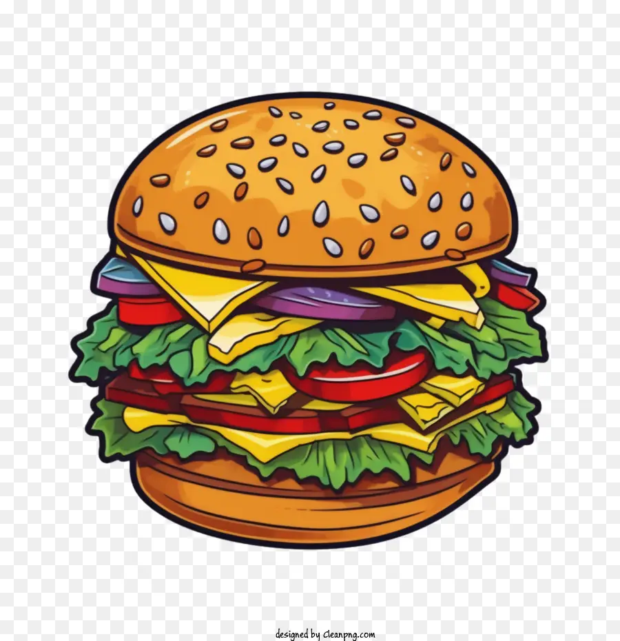 Hamburger，Corat Coret Hamburger PNG