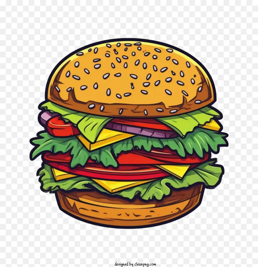 Hamburger，Corat Coret Hamburger PNG