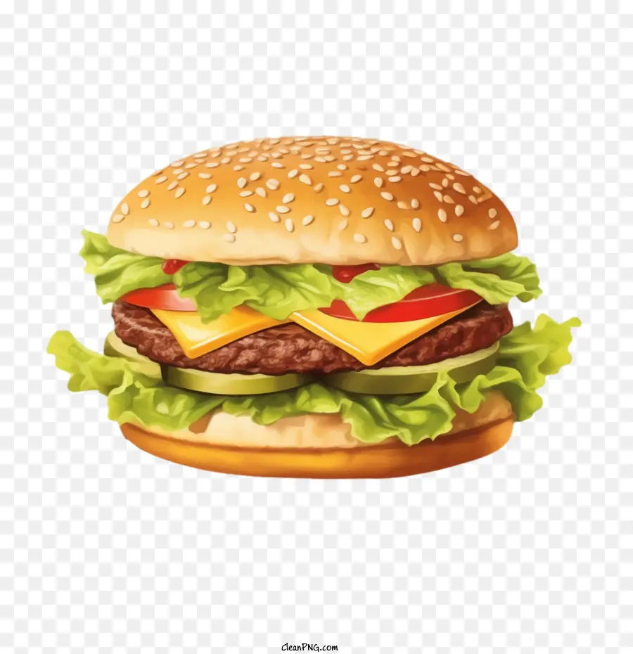 Hamburger，Burgernya PNG