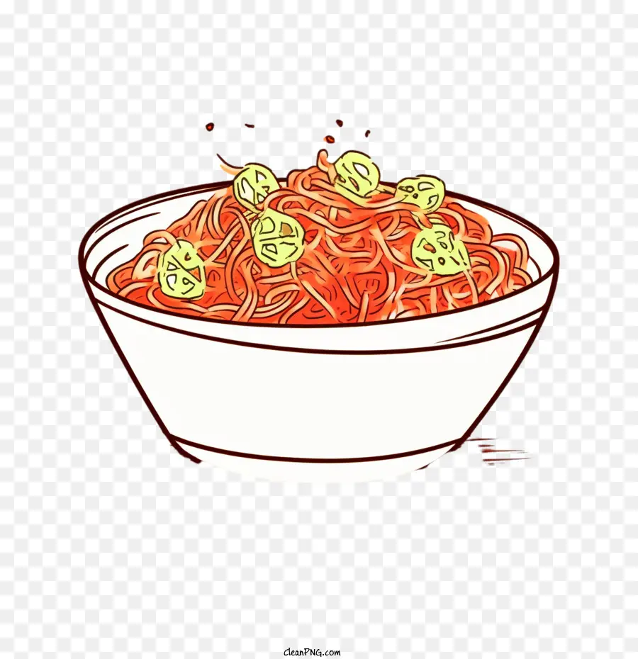 Mie Doodle，Spaghetti PNG