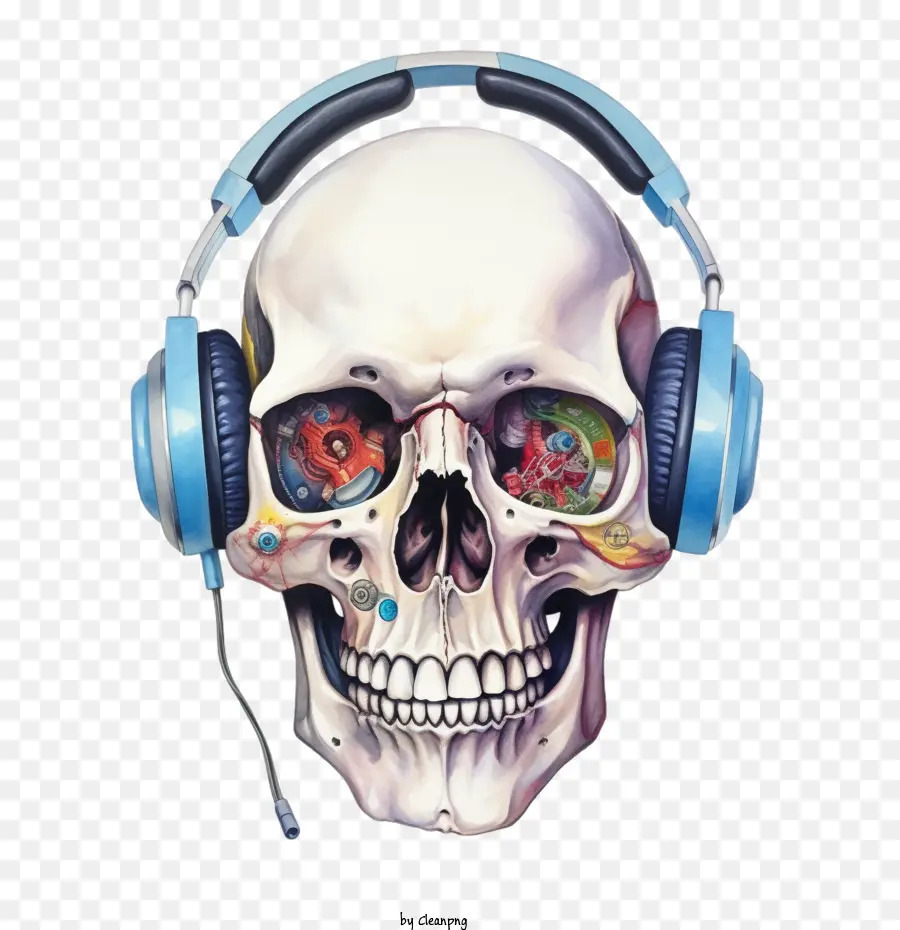 Dj Skull，Headphone PNG
