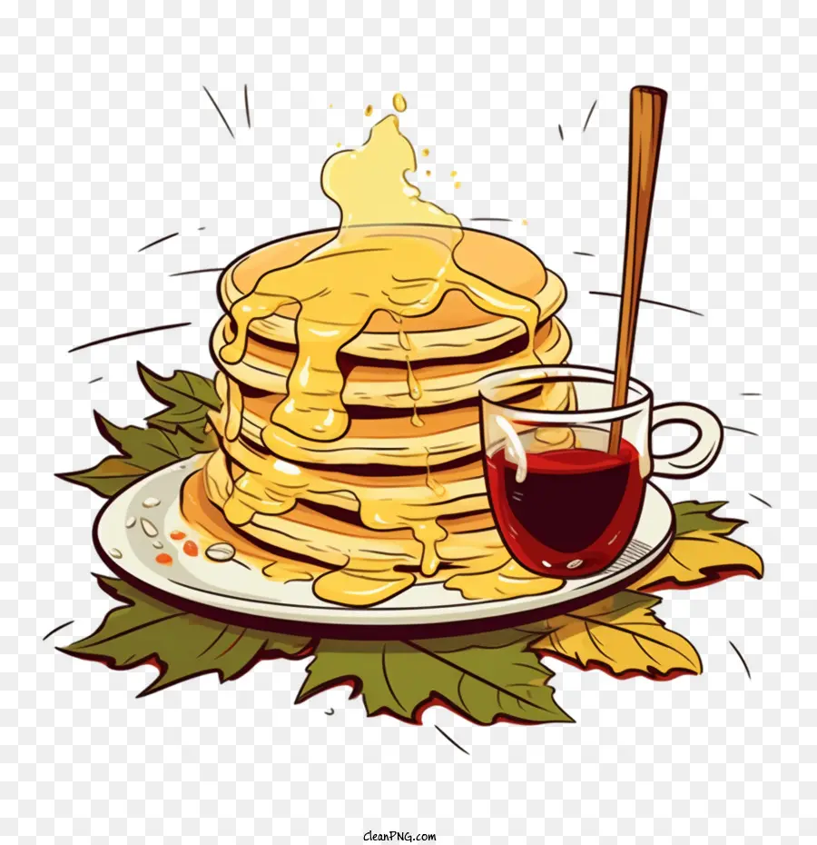 Pancake，Sirup PNG