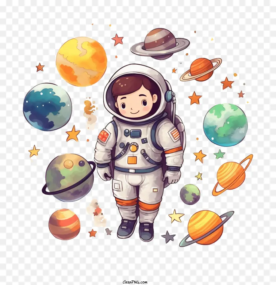 Astronaut，Planet Planet PNG