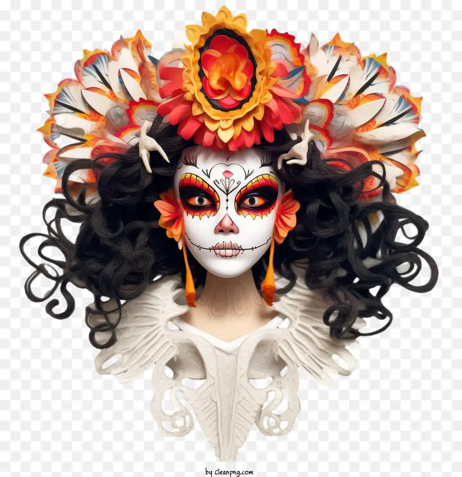 Skelita Calaveras，Tengkorak Gula PNG