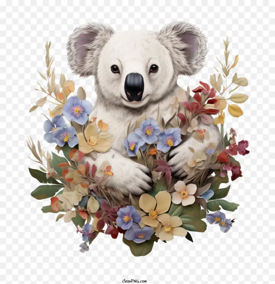 Koala，Karangan Bunga PNG